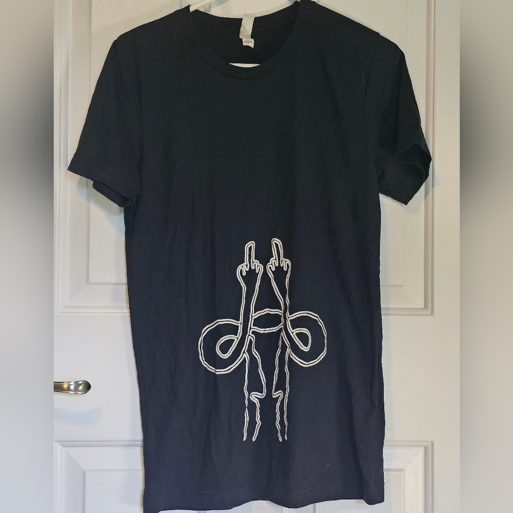 Canvas Feminist Black Graphic T-Shirt Women's Sz S